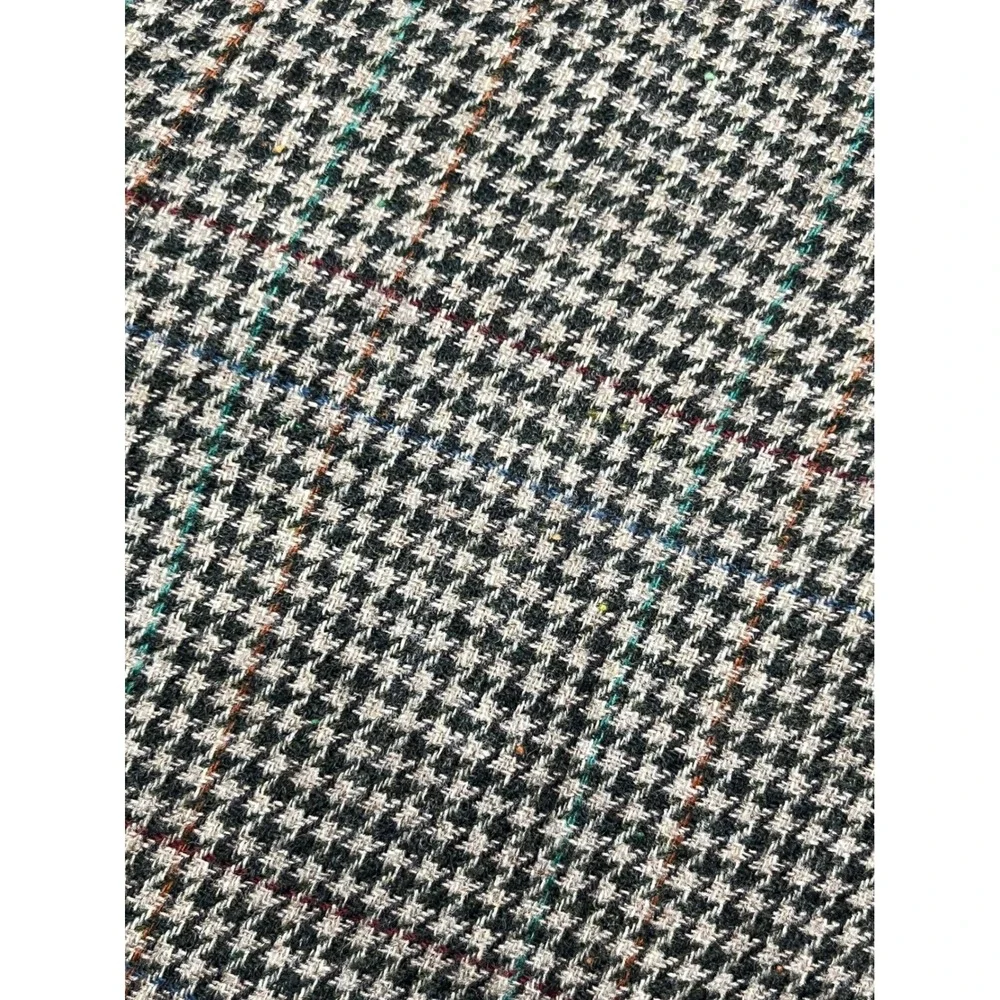 Vintage Burberrys Prorsum Mens Wool Houndstooth Blazer Jacket Brown 1987 42R‎